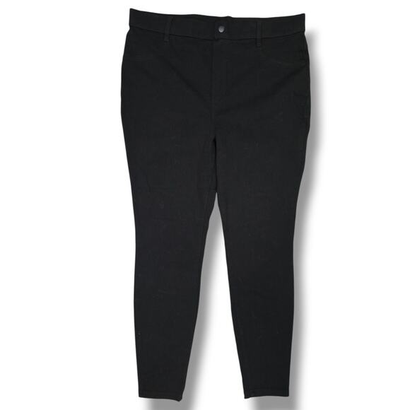 Time and Tru Women’s Black Pull-On Pants – XL, Faux Front Pockets Gently Used - Picture 1 of 7